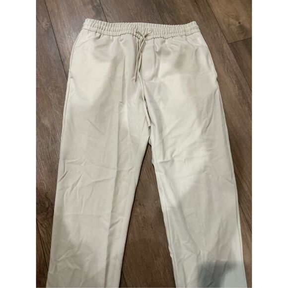 ZARA TEXTURED RELAXED FIT PANTS - Picture 4 of 8